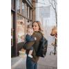 imageLittle Unicorn Skyline Backpack  Diaper Work Travel Bag with Changing Pad  Premium Vegan Leather  Lightweight ampamp Durable Design  5 Interior Pockets  Easily Wipes Clean BlackBlack