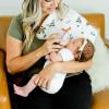 imageLittle Unicorn UltraAbsorbent Premium Burp Cloth  Soft on Babys Skin  Larger Size  Ergonomic Design FernForest Friends