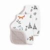 imageLittle Unicorn UltraAbsorbent Premium Burp Cloth  Soft on Babys Skin  Larger Size  Ergonomic Design FernForest Friends