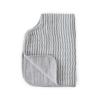 imageLittle Unicorn UltraAbsorbent Premium Burp Cloth  Soft on Babys Skin  Larger Size  Ergonomic Design FernGrey Stripe