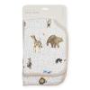 imageLittle Unicorn UltraAbsorbent Premium Burp Cloth  Soft on Babys Skin  Larger Size  Ergonomic Design FernParty Animals
