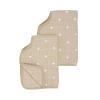 imageLittle Unicorn UltraAbsorbent Premium Burp Cloth  Soft on Babys Skin  Larger Size  Ergonomic Design FernTaupe Cross