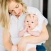 imageLittle Unicorn UltraAbsorbent Premium Burp Cloth  Soft on Babys Skin  Larger Size  Ergonomic Design FernWhite