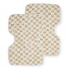 imageLittle Unicorn UltraAbsorbent Premium Burp Cloth  Soft on Babys Skin  Larger Size  Ergonomic Design FernAdobe Checker