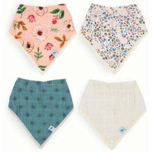 imageLittle Unicorn Cotton Muslin with Fleece Bandana BibVintage Floral