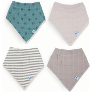 imageLittle Unicorn Cotton Muslin with Fleece Bandana BibWallflower