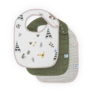 imageLittle Unicorn Premium Classic Bib 3 pack  Adjustable as baby grows  Soft fabric on skin  Great for first time eaters Forest Friends 2Forest Friends