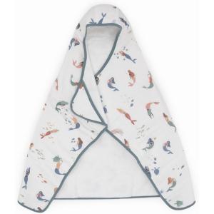 imageLittle Unicorn Premium Hooded Bath Towel Absorbent Cotton ampamp Terry Blend  Larger Size 16 Years SharkMermaids