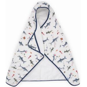 imageLittle Unicorn Premium Hooded Bath Towel Absorbent Cotton ampamp Terry Blend  Larger Size 16 Years SharkShark