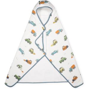 imageLittle Unicorn Premium Hooded Bath Towel Absorbent Cotton ampamp Terry Blend  Larger Size 16 Years SharkWork Trucks