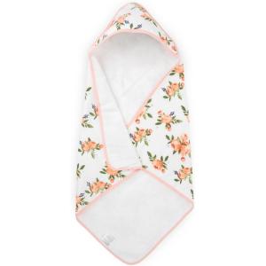 imageLittle Unicorn Premium Infant Hooded Bath Towel Soft ampamp Absorbent Cotton ampamp Terry Fabric for Newborns Dino FriendsWatercolor Roses