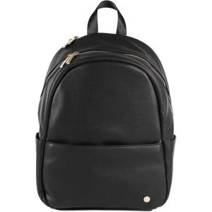 imageLittle Unicorn Skyline Backpack  Diaper Work Travel Bag with Changing Pad  Premium Vegan Leather  Lightweight ampamp Durable Design  5 Interior Pockets  Easily Wipes Clean BlackBlack