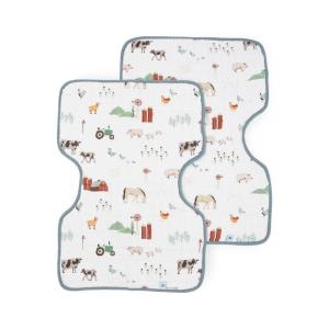 imageLittle Unicorn UltraAbsorbent Premium Burp Cloth  Soft on Babys Skin  Larger Size  Ergonomic Design FernFarmyard