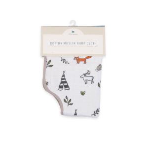 imageLittle Unicorn UltraAbsorbent Premium Burp Cloth  Soft on Babys Skin  Larger Size  Ergonomic Design FernForest Friends