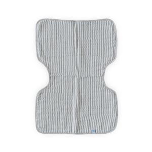 imageLittle Unicorn UltraAbsorbent Premium Burp Cloth  Soft on Babys Skin  Larger Size  Ergonomic Design FernGrey Stripe