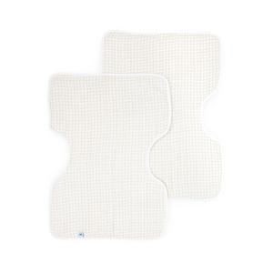 imageLittle Unicorn UltraAbsorbent Premium Burp Cloth  Soft on Babys Skin  Larger Size  Ergonomic Design FernTan Gingham