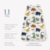 imageLittle Unicorn 06 Month Premium Muslin Sleep Sack 11 TOG  Soft ampamp Breathable Muslin Cotton for safer sleep  2 way zipper Taupe CrossDino Friends
