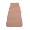 imageLittle Unicorn 06 Month Premium Muslin Sleep Sack 11 TOG  Soft ampamp Breathable Muslin Cotton for safer sleep  2 way zipper Taupe CrossMauve Stripe
