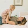 imageLittle Unicorn 06 Month Premium Muslin Sleep Sack 11 TOG  Soft ampamp Breathable Muslin Cotton for safer sleep  2 way zipper Taupe CrossMauve Stripe