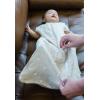 imageLittle Unicorn 06 Month Premium Muslin Sleep Sack 11 TOG  Soft ampamp Breathable Muslin Cotton for safer sleep  2 way zipper Taupe CrossTaupe Cross