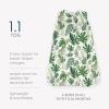 imageLittle Unicorn 06 Month Premium Muslin Sleep Sack 11 TOG  Soft ampamp Breathable Muslin Cotton for safer sleep  2 way zipper Taupe CrossTropical Leaf