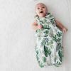 imageLittle Unicorn 06 Month Premium Muslin Sleep Sack 11 TOG  Soft ampamp Breathable Muslin Cotton for safer sleep  2 way zipper Taupe CrossTropical Leaf