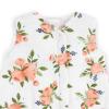 imageLittle Unicorn 06 Month Premium Muslin Sleep Sack 11 TOG  Soft ampamp Breathable Muslin Cotton for safer sleep  2 way zipper Taupe CrossWatercolor Roses