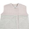 imageLittle Unicorn 06 Month Quilted Sleep Sack 26 TOG  Soft ampamp Breathable Muslin Cotton for safer sleep  2 way zipper PlanetaryGrey Stripe