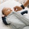 imageLittle Unicorn 06 Month Quilted Sleep Sack 26 TOG  Soft ampamp Breathable Muslin Cotton for safer sleep  2 way zipper PlanetarySea Salt