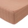 imageLittle Unicorn Premium Changing Pad Cover  Extra Soft ampamp Breathable Muslin Fabric FernMauve Stripe
