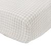 imageLittle Unicorn Premium Changing Pad Cover  Extra Soft ampamp Breathable Muslin Fabric FernTan Gingham