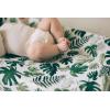 imageLittle Unicorn Premium Changing Pad Cover  Extra Soft ampamp Breathable Muslin Fabric FernTropical Leaf