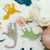 imageLittle Unicorn Premium Crib Sheet  Breathable ampamp SuperSoft Muslin Fabric Watercolor RosesBlue  Green  Navy