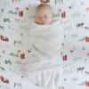 imageLittle Unicorn Premium Crib Sheet  Breathable ampamp SuperSoft Muslin Fabric Watercolor RosesFarmyard