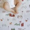 imageLittle Unicorn Premium Crib Sheet  Breathable ampamp SuperSoft Muslin Fabric Watercolor RosesFarmyard