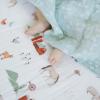 imageLittle Unicorn Premium Crib Sheet  Breathable ampamp SuperSoft Muslin Fabric Watercolor RosesFarmyard
