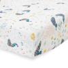 imageLittle Unicorn Premium Crib Sheet  Breathable ampamp SuperSoft Muslin Fabric Watercolor RosesPeacock