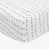 imageLittle Unicorn Premium Crib Sheet  Breathable ampamp SuperSoft Muslin Fabric Watercolor RosesStone Stripe