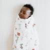 imageLittle Unicorn Premium Crib Sheet  Breathable ampamp SuperSoft Muslin Fabric Watercolor RosesTan Gingham