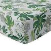 imageLittle Unicorn Premium Crib Sheet  Breathable ampamp SuperSoft Muslin Fabric Watercolor RosesTropical Leaf