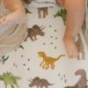 imageLittle Unicorn Premium Stretch Knit Crib Sheet Super Soft with Optimal Stretch Dino PalsDino Pals