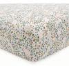imageLittle Unicorn Premium Stretch Knit Crib Sheet Super Soft with Optimal Stretch Dino PalsPressed Petals
