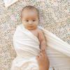 imageLittle Unicorn Premium Stretch Knit Crib Sheet Super Soft with Optimal Stretch Dino PalsPressed Petals