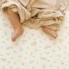 imageLittle Unicorn Premium Stretch Knit Crib Sheet Super Soft with Optimal Stretch Dino PalsRainbows