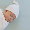imageLittle Unicorn Premium Stretch Knit Swaddle ampamp Hat Set  UltraSoft with Optimal Stretch for Newborns  Giftable Set Soft BlushWhite