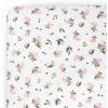 imageLittle Unicorn Premium Stretch Knit Crib Sheet Super Soft with Optimal Stretch Dino PalsWatercolor Rose