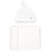 imageLittle Unicorn Premium Stretch Knit Swaddle ampamp Hat Set  UltraSoft with Optimal Stretch for Newborns  Giftable Set Soft BlushWhite