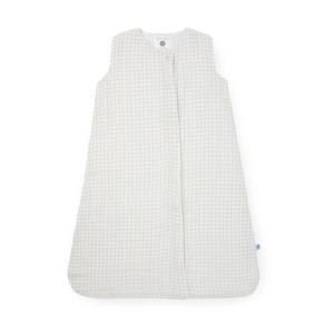 imageLittle Unicorn 06 Month Premium Muslin Sleep Sack 11 TOG  Soft ampamp Breathable Muslin Cotton for safer sleep  2 way zipper Taupe CrossTan Gingham