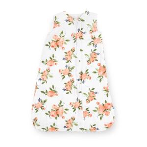 imageLittle Unicorn 06 Month Premium Muslin Sleep Sack 11 TOG  Soft ampamp Breathable Muslin Cotton for safer sleep  2 way zipper Taupe CrossWatercolor Roses