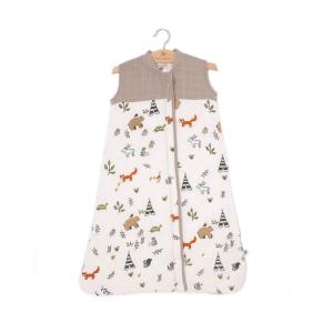 imageLittle Unicorn 06 Month Quilted Sleep Sack 26 TOG  Soft ampamp Breathable Muslin Cotton for safer sleep  2 way zipper PlanetaryForest Friends